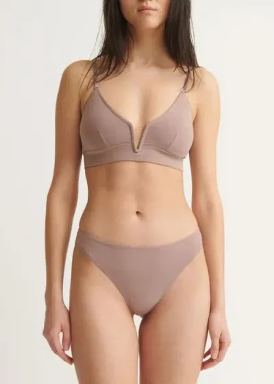 Skin Gita Bralette In Mauve