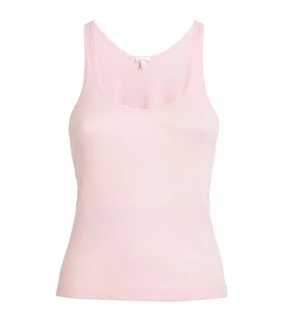 Skin Pima Cotton Raisa Tank Top In Pink