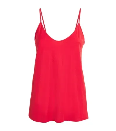 Skin Pima Cotton Sexy Camisole In Red