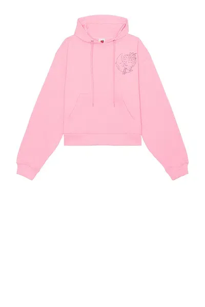 Sky High Farm Workwear Bedazzled Hoodie In Pink