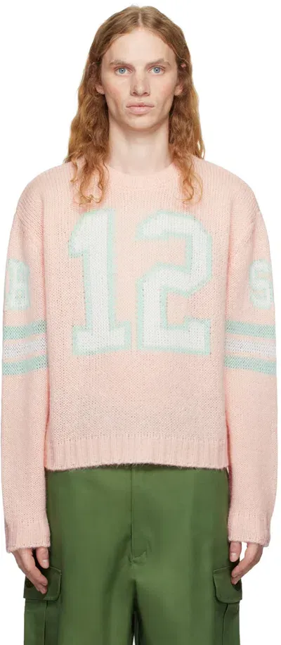 Sky High Farm Workwear Pink '12' Jersey Sweater