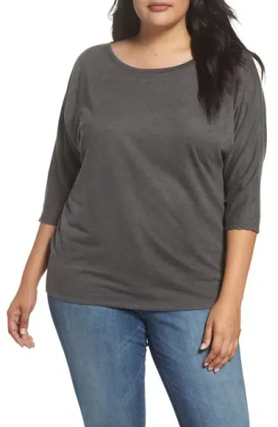 Slink Jeans Dolman Sleeve Top In Black