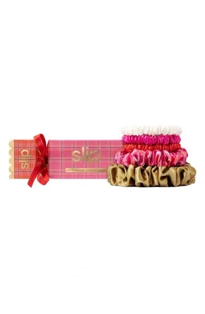 Slip Pure Silk Assorted5-pack Scrunchie Cracker Set (nordstrom Exclusive) (limited Edition) $43 Valu In Highland Rose