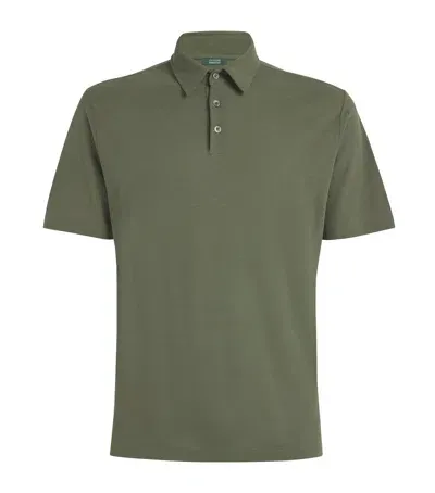 Slowear Icecotton Slim-fit Polo Shirt In Green