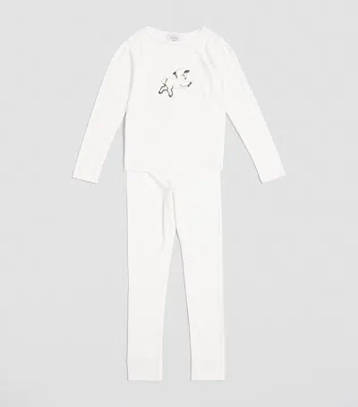 Smalls Merino Kids' Fluffy Lamb Pyjama Set In Ivory