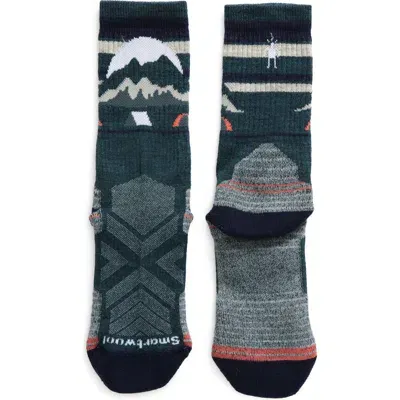 Smartwool Hike Light Cushion Crew Socks In Twilight Blue