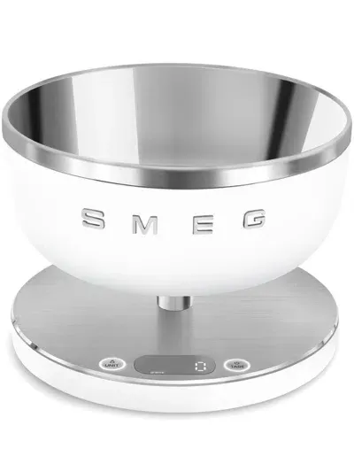 Smeg Contemporary Digital Rechargeable Kitchen Scale In White