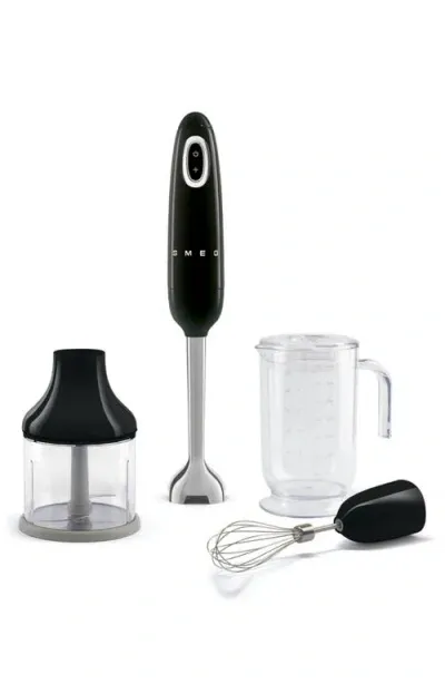 Smeg Retro Style Hand Blender Set In Black