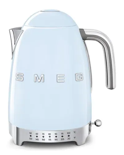 Smeg Retro Variable Temperature Kettle In Pastel Blue