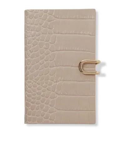 Smythson Leather Mara A6 2025 Diary In Beige