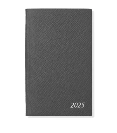 Smythson Panama Leather Soho 2025 Weekly Diary In Black