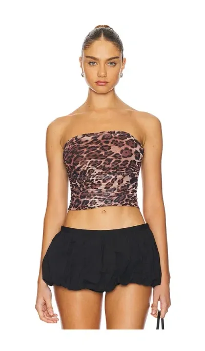 Sndys X Revolve Strapless Top In Brown