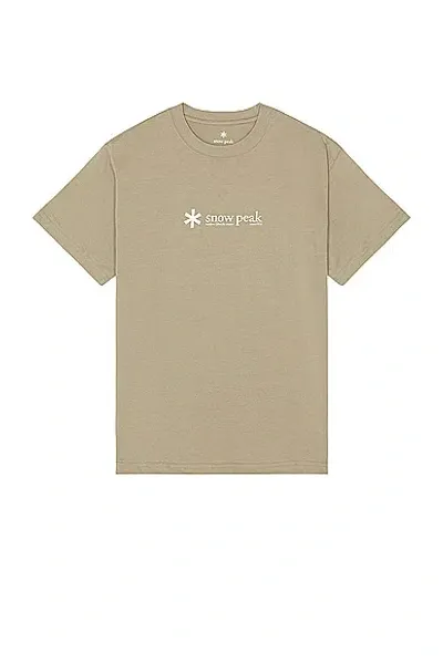 Snow Peak Soft Cotton Logo Short Sleeve T-shirt In Pro