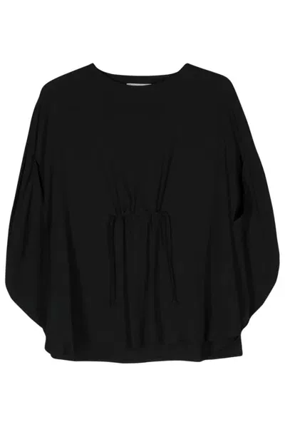 Société Anonyme Circle Crepe Blouse In Black