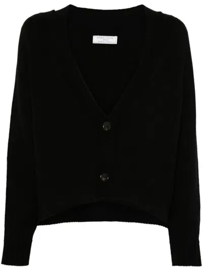 Société Anonyme Logo-embroidered Cardigan In Black