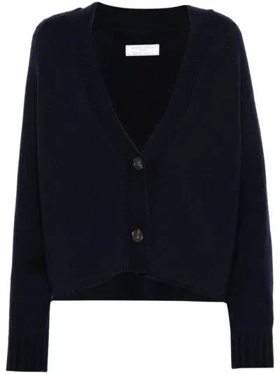 Société Anonyme Logo-embroidered Cardigan In Navy