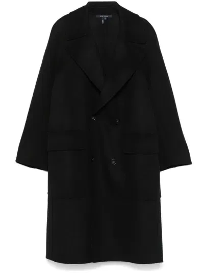 Sofie D Hoore Df Coat W Lapel Collar 2 App Pockets 4 Buttons Clothing In Black