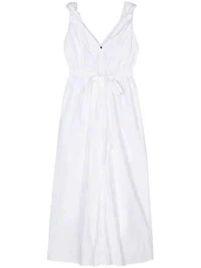 Sofie D Hoore Sleeveless Dress With Elastic Waist Clothing In White