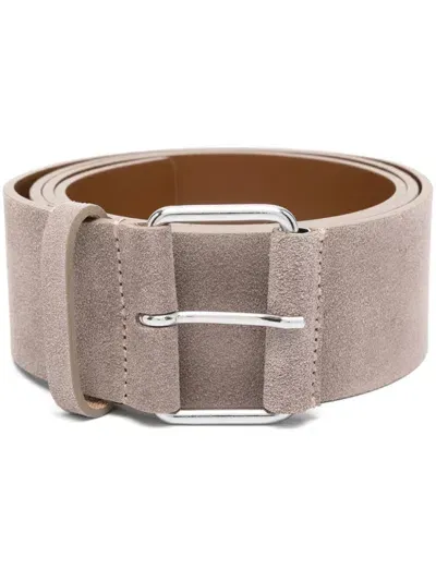 Sofie D'hoore Leather Belt In Neutrals