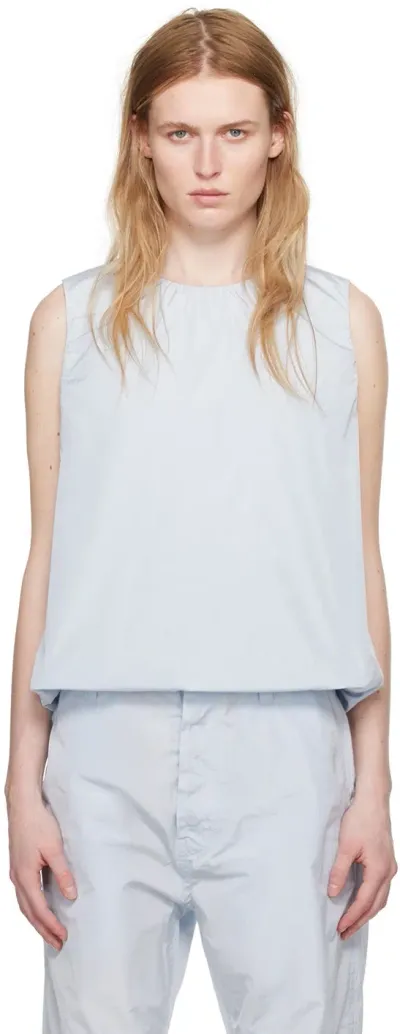 Sofie D'hoore Cotton Crop Top In Blue