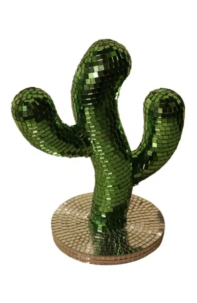 Sofiest Designs Disco Cactus In Green/silver