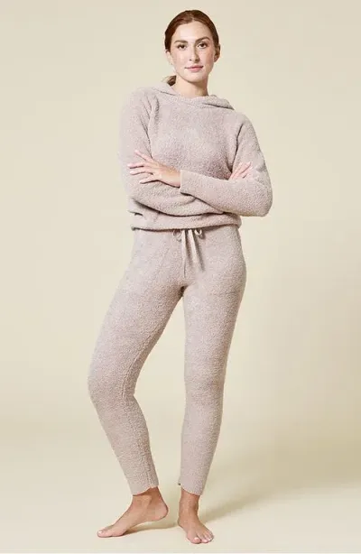 Softies Solid Marshmallow Hoodie And Jogger Lounge Set In Coco