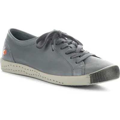 Softinos By Fly London Isla Sneaker In 643 Grey Washed Leather