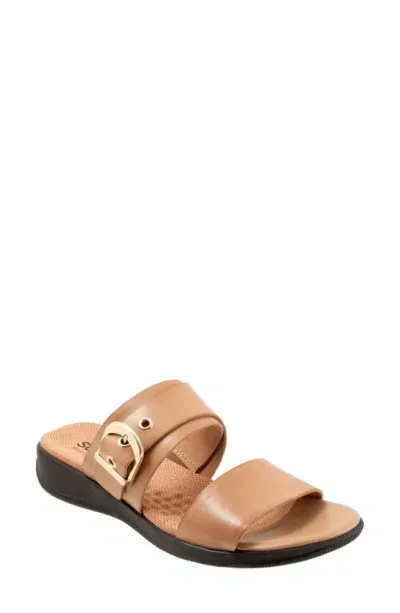 Softwalk Toki Slide Sandal In Tan