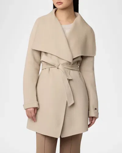 Soia & Kyo Bridgette Wrap Coat In Hush