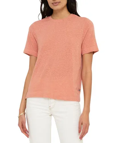 Sol Angeles Eco Slub Wide-hem Tee In Clay