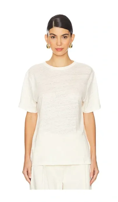 Sold Out Nyc The Linen Perfect Tee Cream Xs