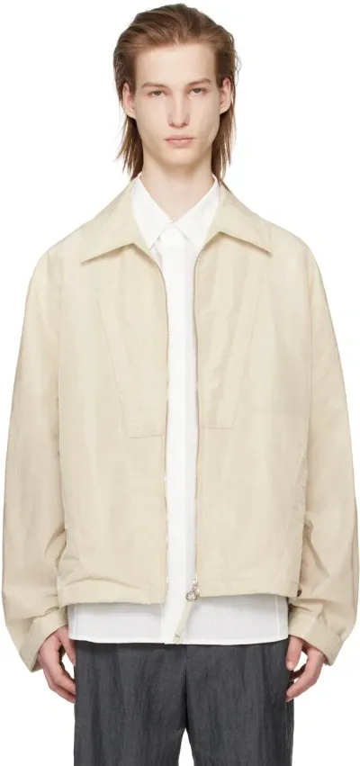 Solid Homme Beige Crinkled Jacket In 317e Beige