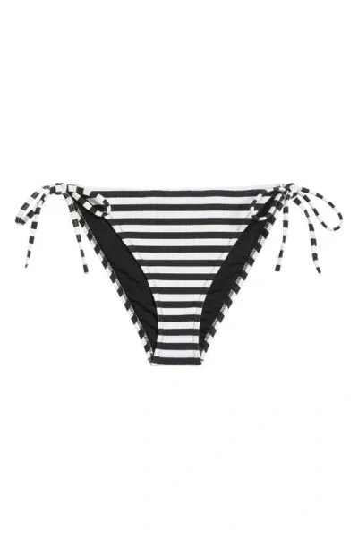 Solid & Striped The Iris Bikini Bottoms Blackout/marshmallow In Blackout X Marshmallow