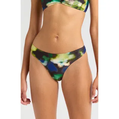 Solid & Striped Tati Blur Bikini Bottoms In Blurred Floral