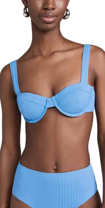 Solid & Striped The Lilo Bikini Top Marina Blue