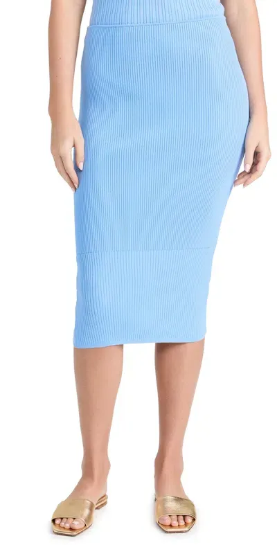 Solid & Striped The Zelda Miniskirt Ice Blue