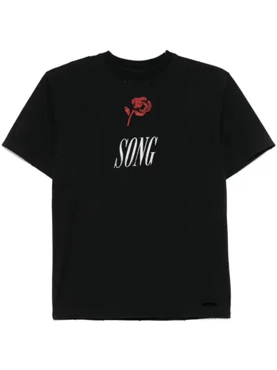 Song For The Mute Song T-shirt In Black