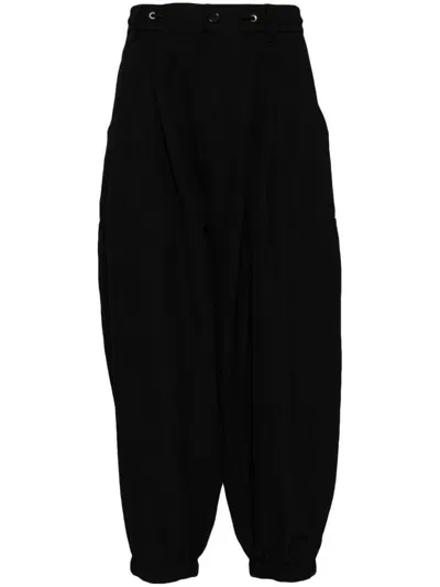 Songzio Balloon Cropped-leg Trousers In Black