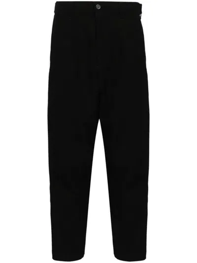 Songzio Bias Carrot Pants In Black