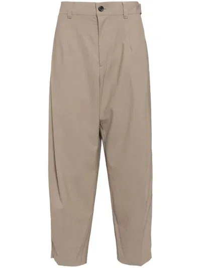 Songzio Bias Carrot Pants In Neutrals