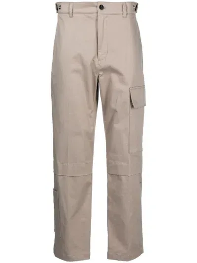 Songzio Cargo Straight-leg Trousers In Braun