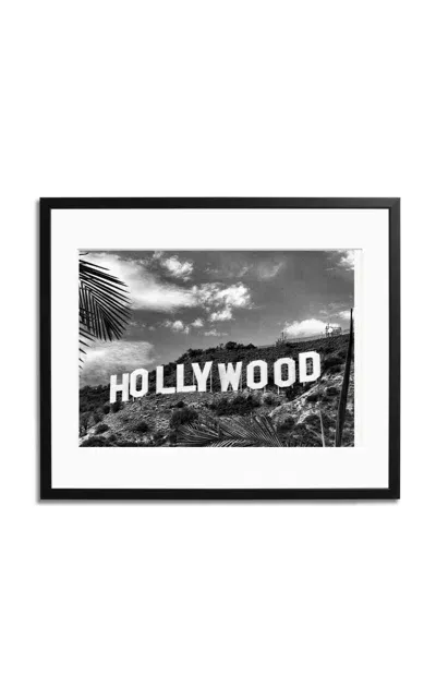 Sonic Editions Hollywood Sign; 2015 Framed Photography Print In Black