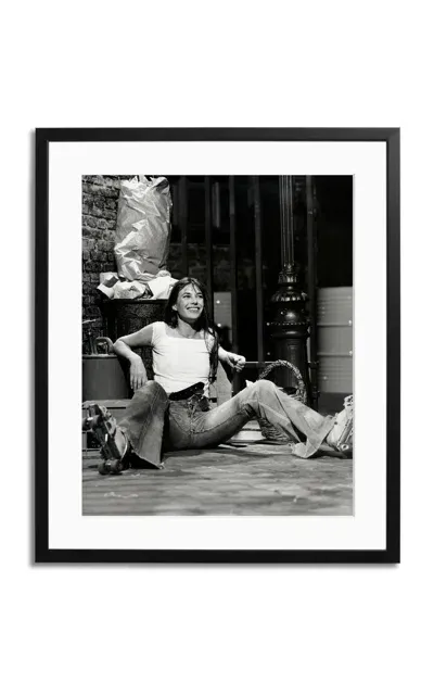 Sonic Editions Jane Birkin In Roller Skates Photography Print In Black