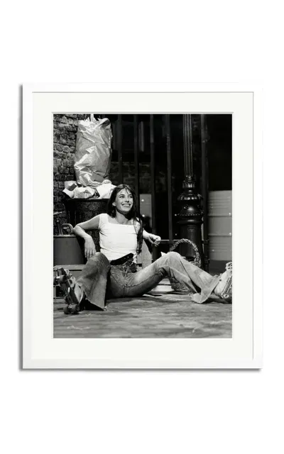 Sonic Editions Jane Birkin In Roller Skates Photography Print In White