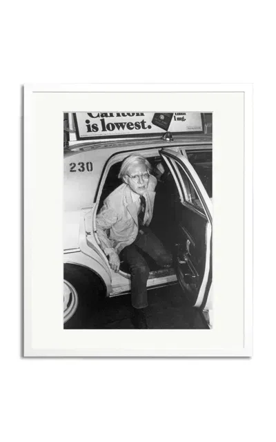 Sonic Editions Warhol Ny Cab Photography Print In White