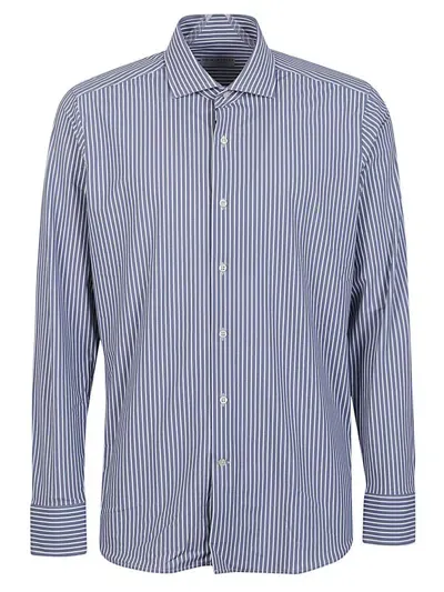 Sonrisa Striped Shirt In Blue