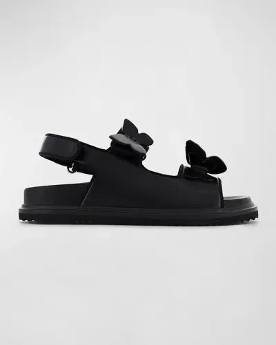 Sophia Webster Vanessa Butterflies Grip Comfort Sandals In Black