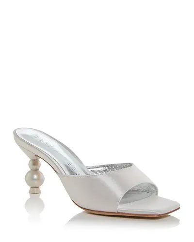 Sophia Webster Women's Perla Slide Sandals In Ivory Satin Pearl