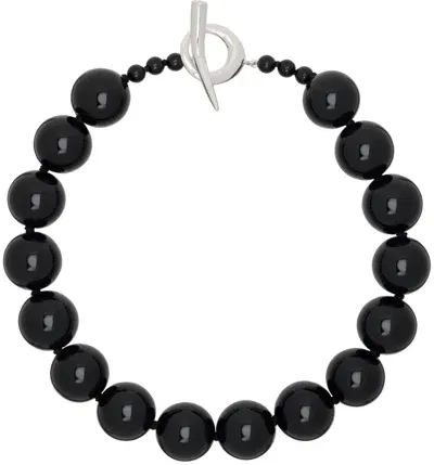 Sophie Buhai Black Onyx Boule Collar Necklace