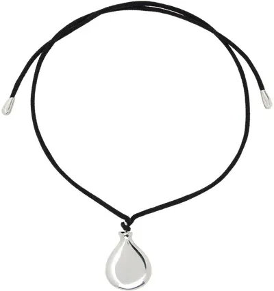 Sophie Buhai Black Perfume Choker In Sterling Silver